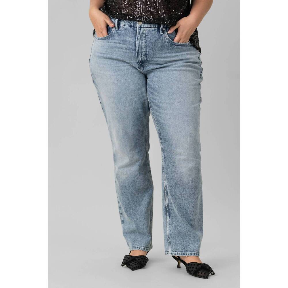 NEW GOOD AMERICAN good 90s jeans in indigo - Picture 1 of 3